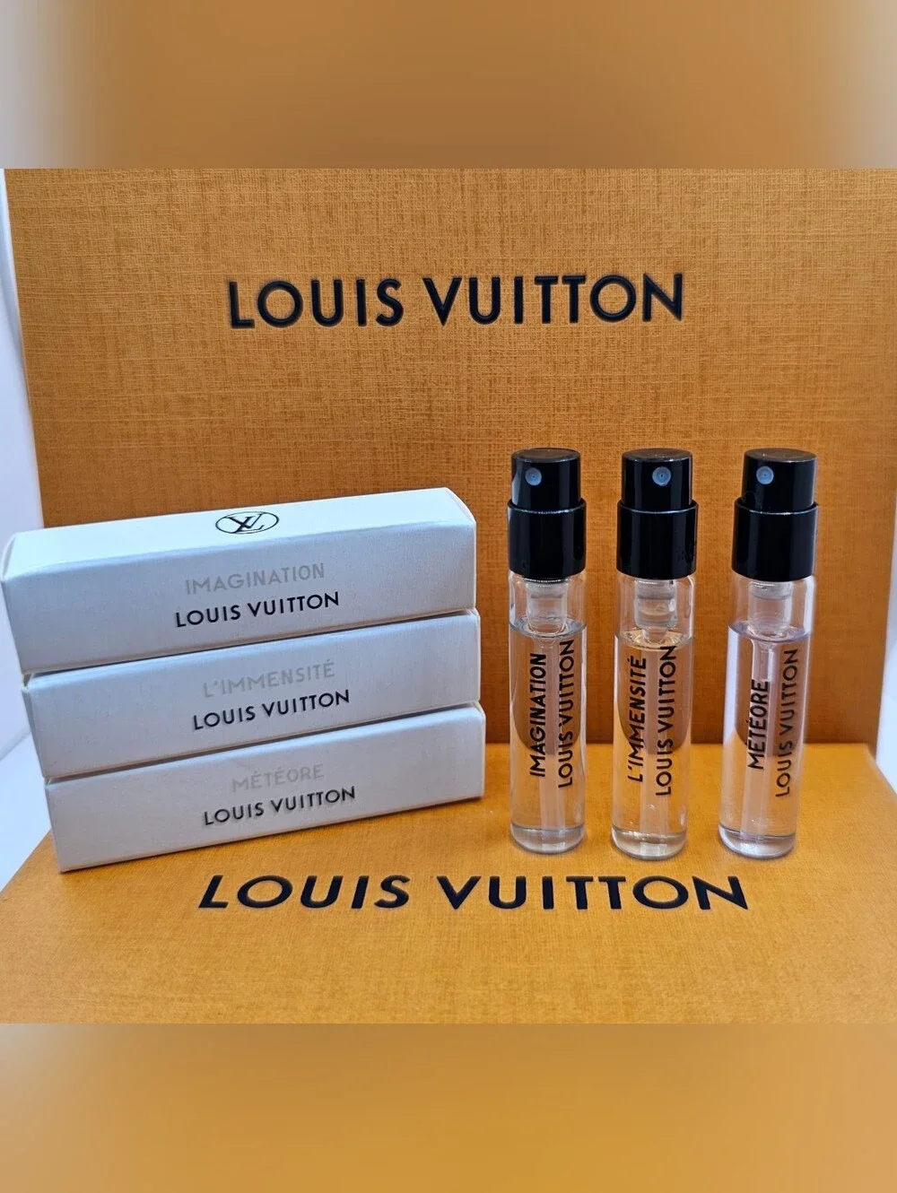 💫AUTHENTIC LOUIS VUITTON LIMITED METAL TAG CHARM ➕️ 💥3pc LV MEN FRAGRANCE